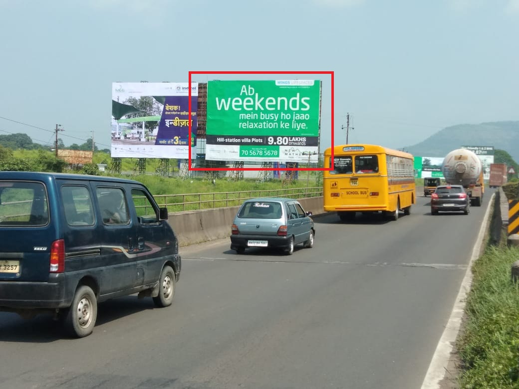 Mumbai to Pune Road Near Karjat Phata hoarding