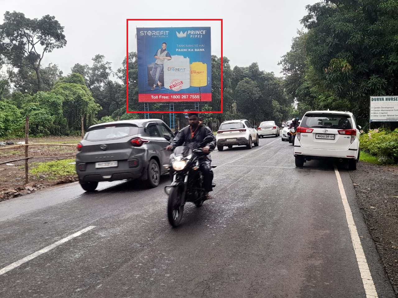 Alibag Road Pejari hoarding